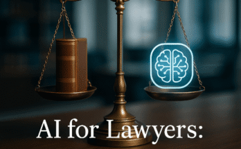 A graphic showing the evolution from a traditional hourglass (the billable hour) to a modern graph representing value-based pricing, illustrating how AI is changing law firm business models.