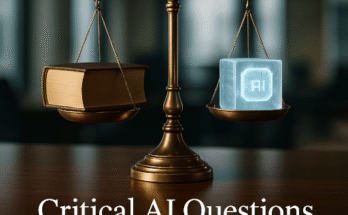 A graphic showing the evolution from a traditional hourglass (the billable hour) to a modern graph representing value-based pricing, illustrating how AI is changing law firm business models.